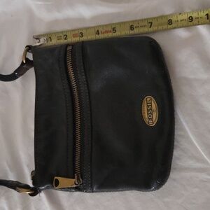Small Fossil Black Crossbody purse